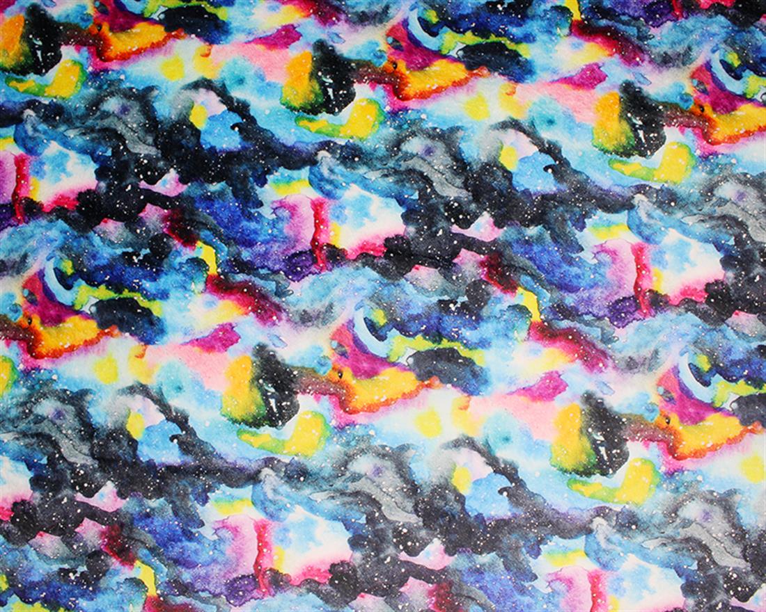 Watercolour Rainbow Galaxy Digital Bubs Fleece