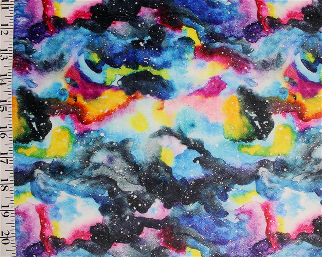 Watercolour Rainbow Galaxy Digital Bubs Fleece