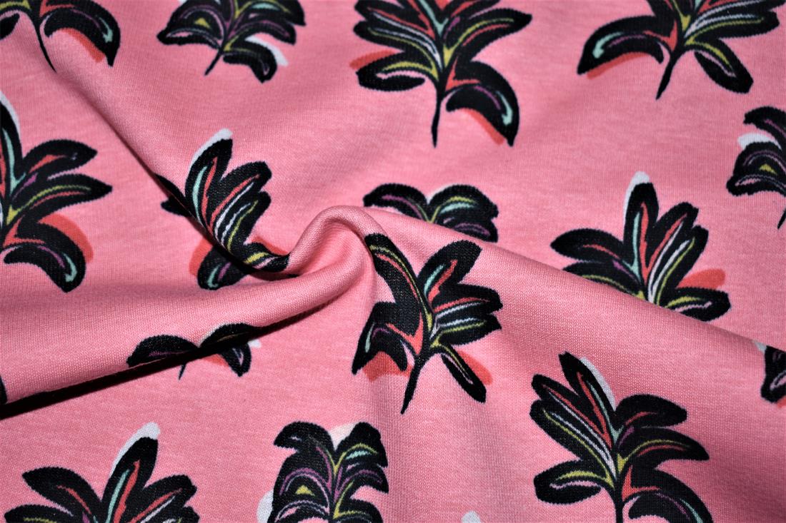 Arty Leaves Printed Alpine Fleece