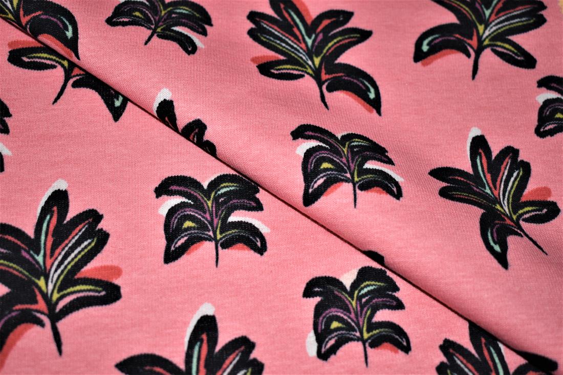 Arty Leaves Printed Alpine Fleece