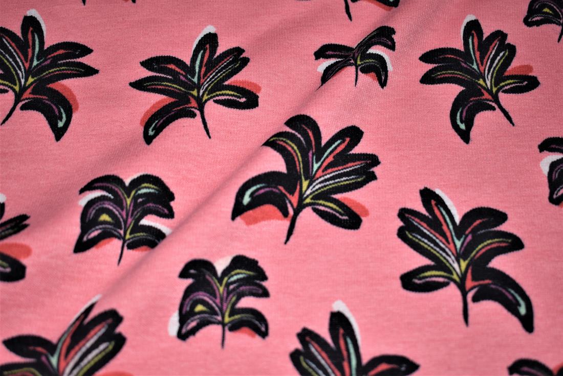 Arty Leaves Printed Alpine Fleece