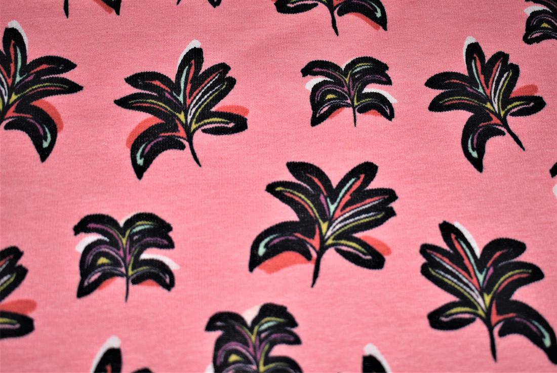 Arty Leaves Printed Alpine Fleece