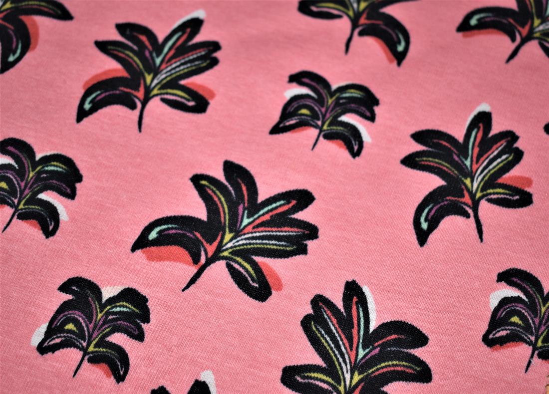 Arty Leaves Printed Alpine Fleece