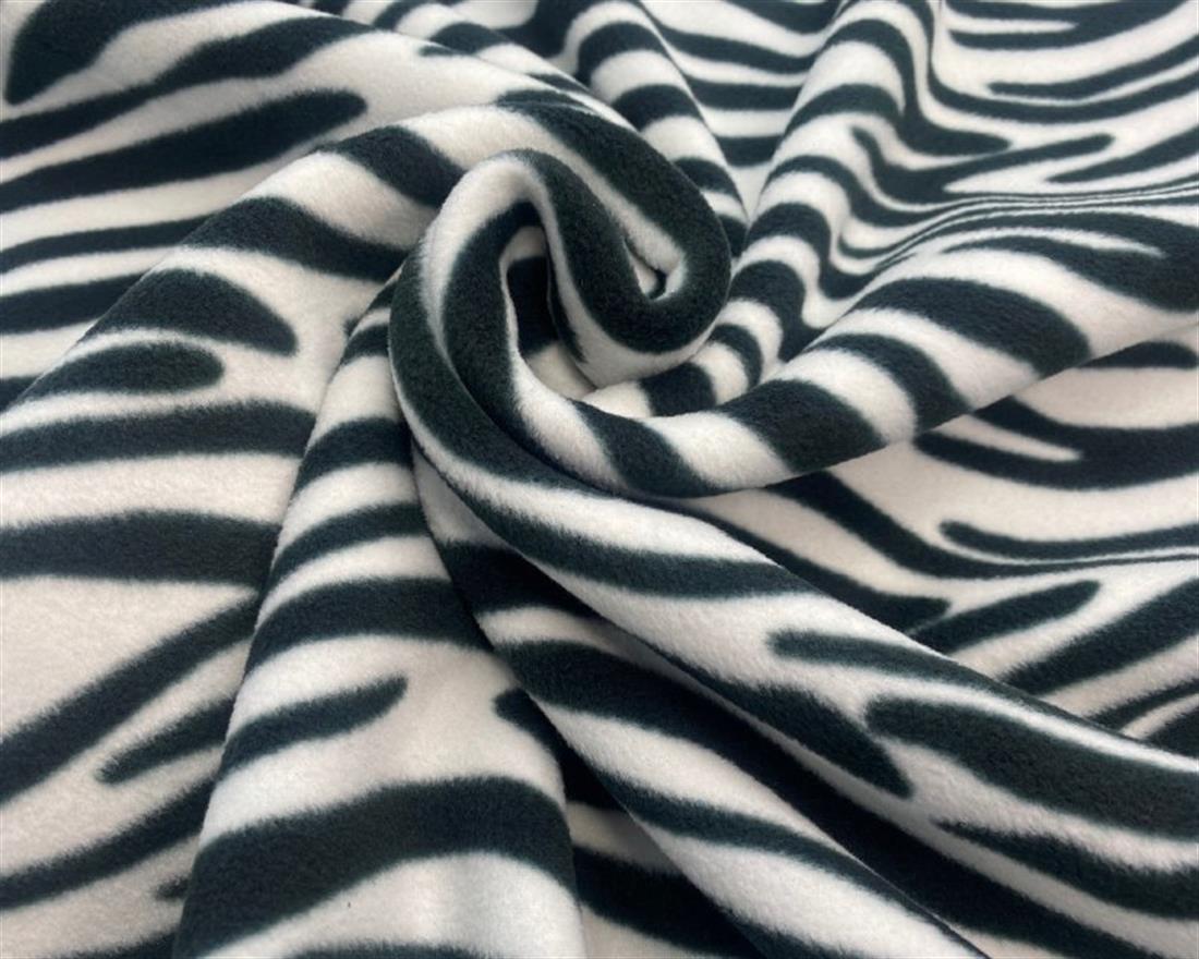 Black & White Zebra Polar Fleece