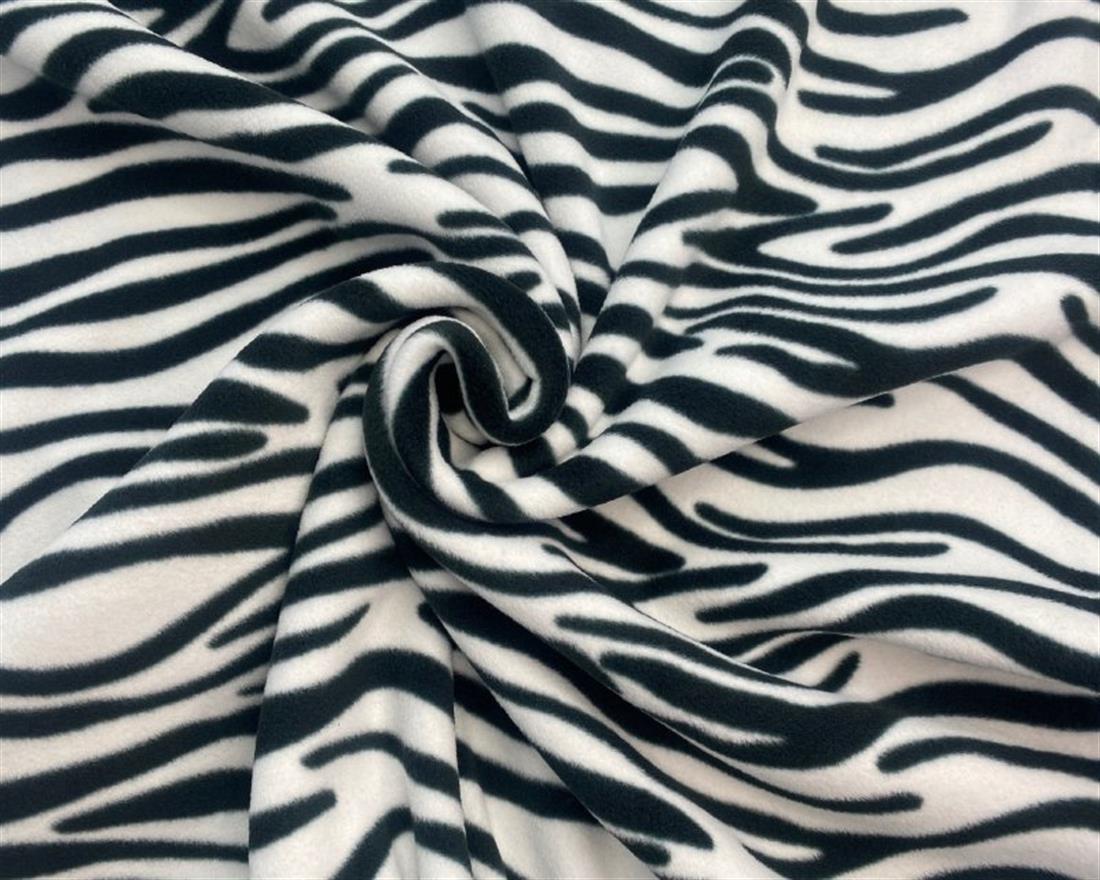 Black & White Zebra Polar Fleece