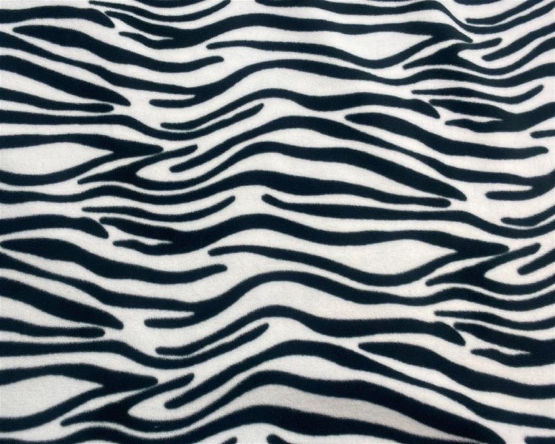 Black & White Zebra Polar Fleece