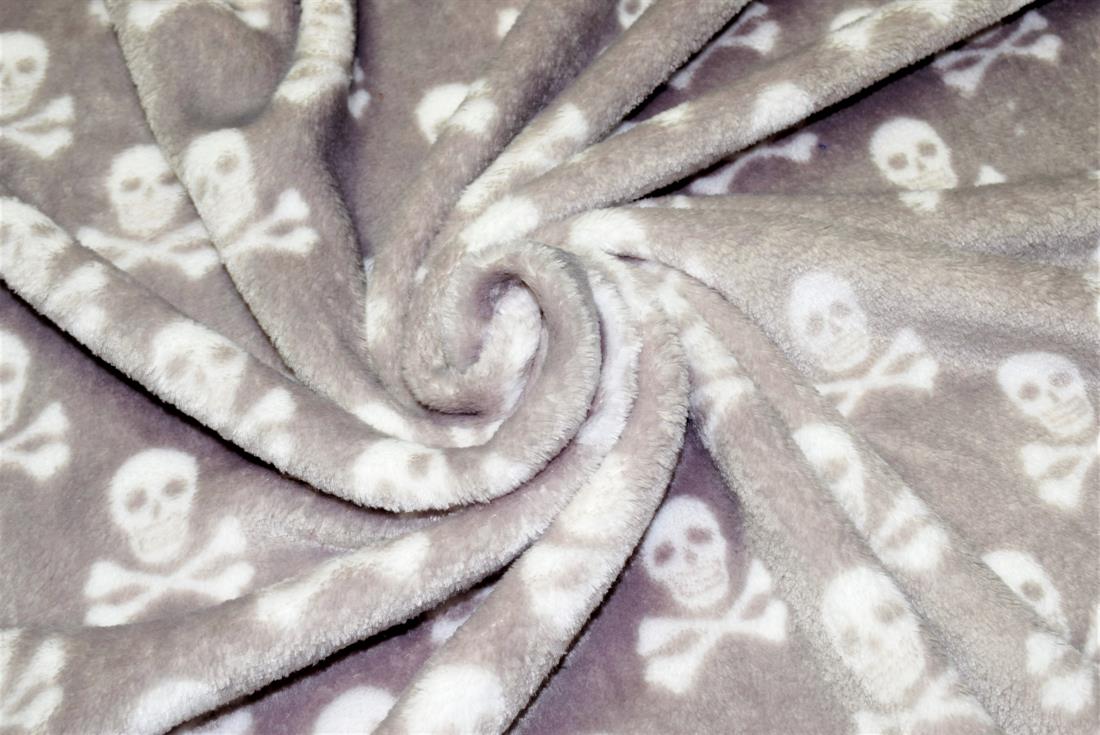 Halloween Skulls Cuddle Fleece