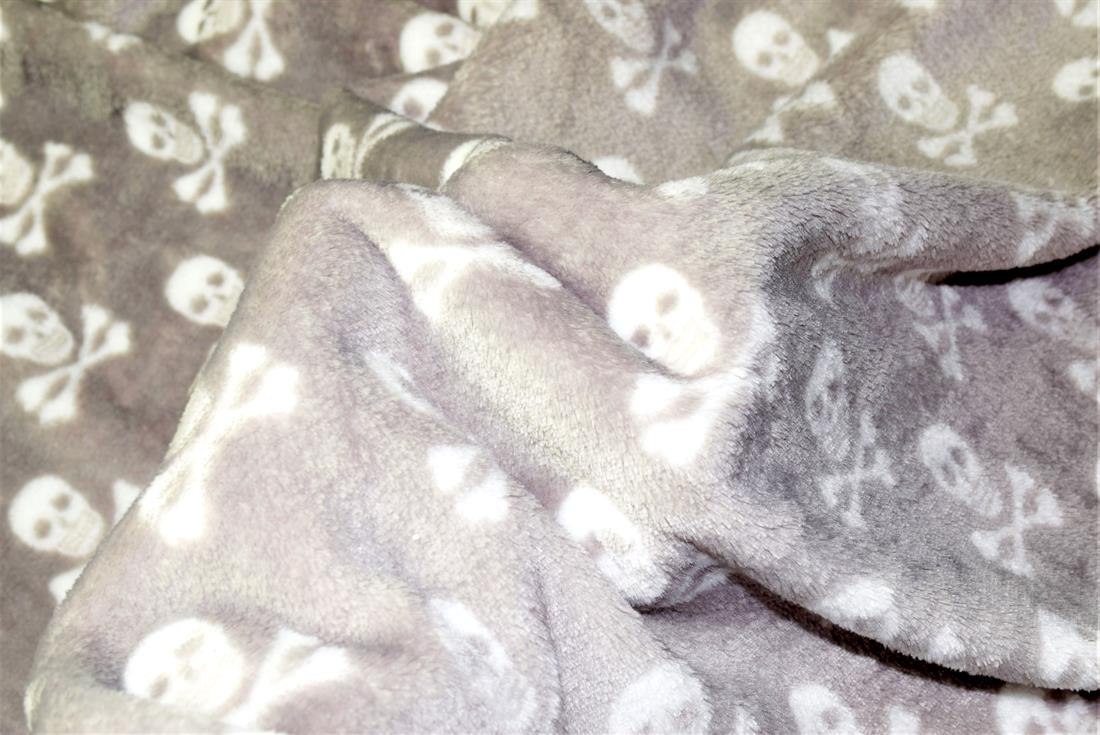 Halloween Skulls Cuddle Fleece
