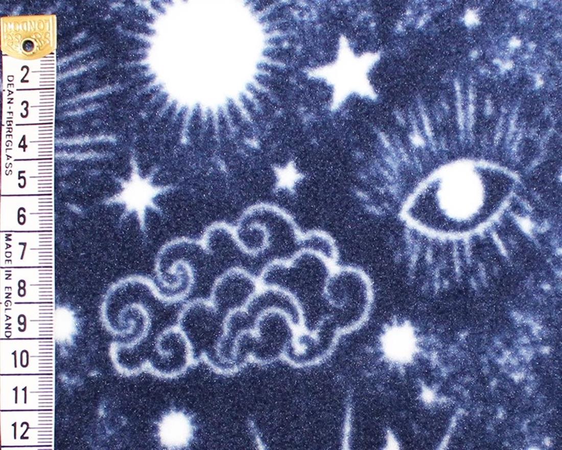 Navy Night Moon Polar Fleece