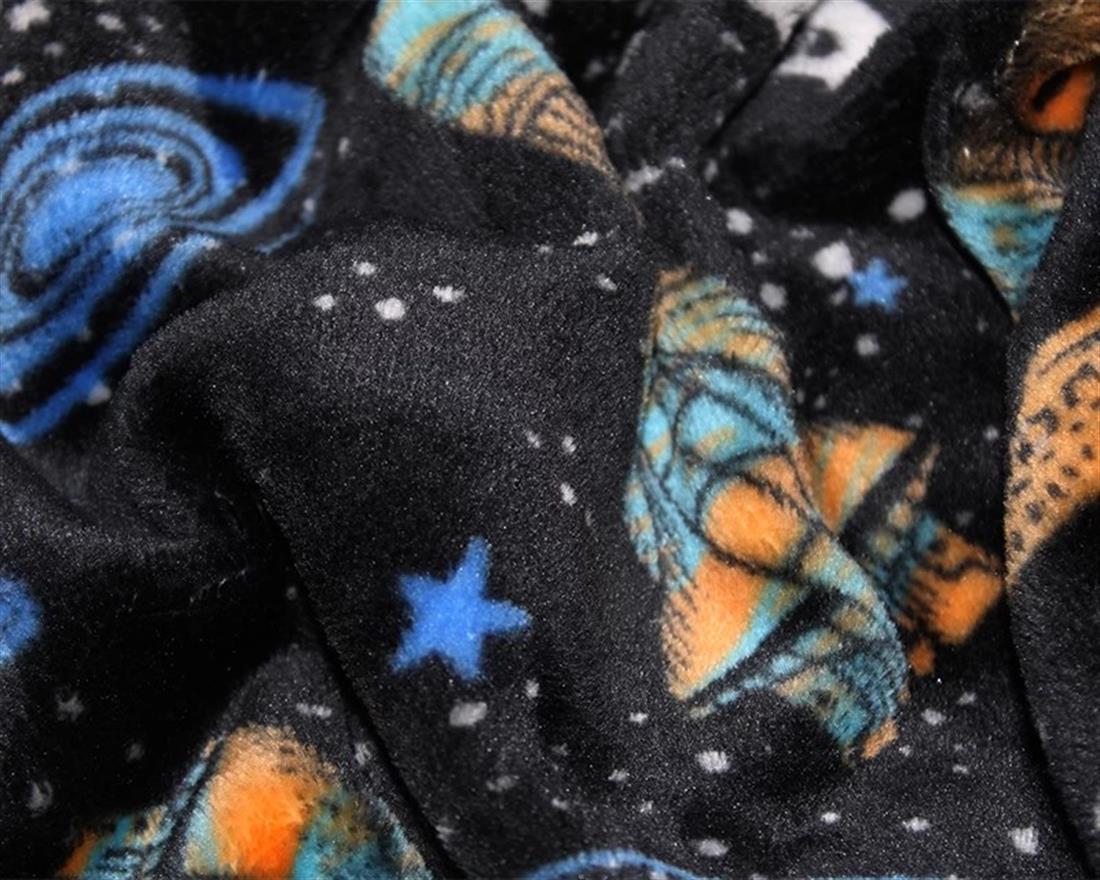 Black Space Age Cuddle Fleece