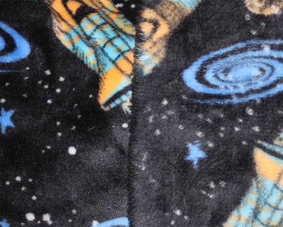 Black Space Age Cuddle Fleece
