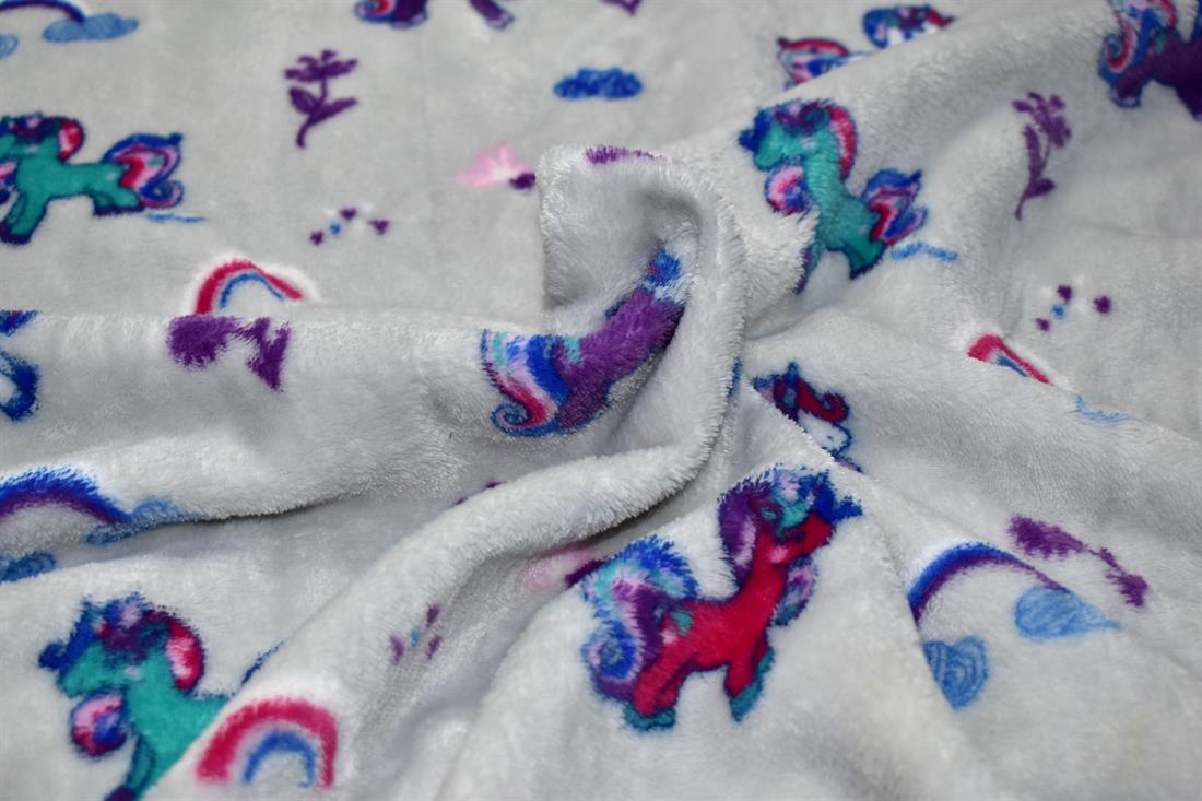 Grey Unicorns You've Hit the Tail on the Head with Printed Fleece…