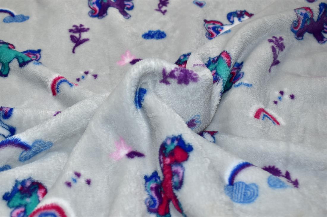 Grey Unicorns You've Hit the Tail on the Head with Printed Fleece…