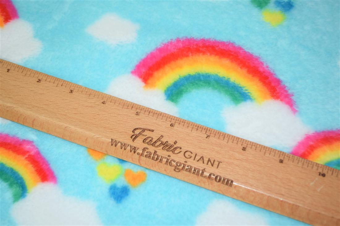 Rainbow Clouds Cuddle Fleece
