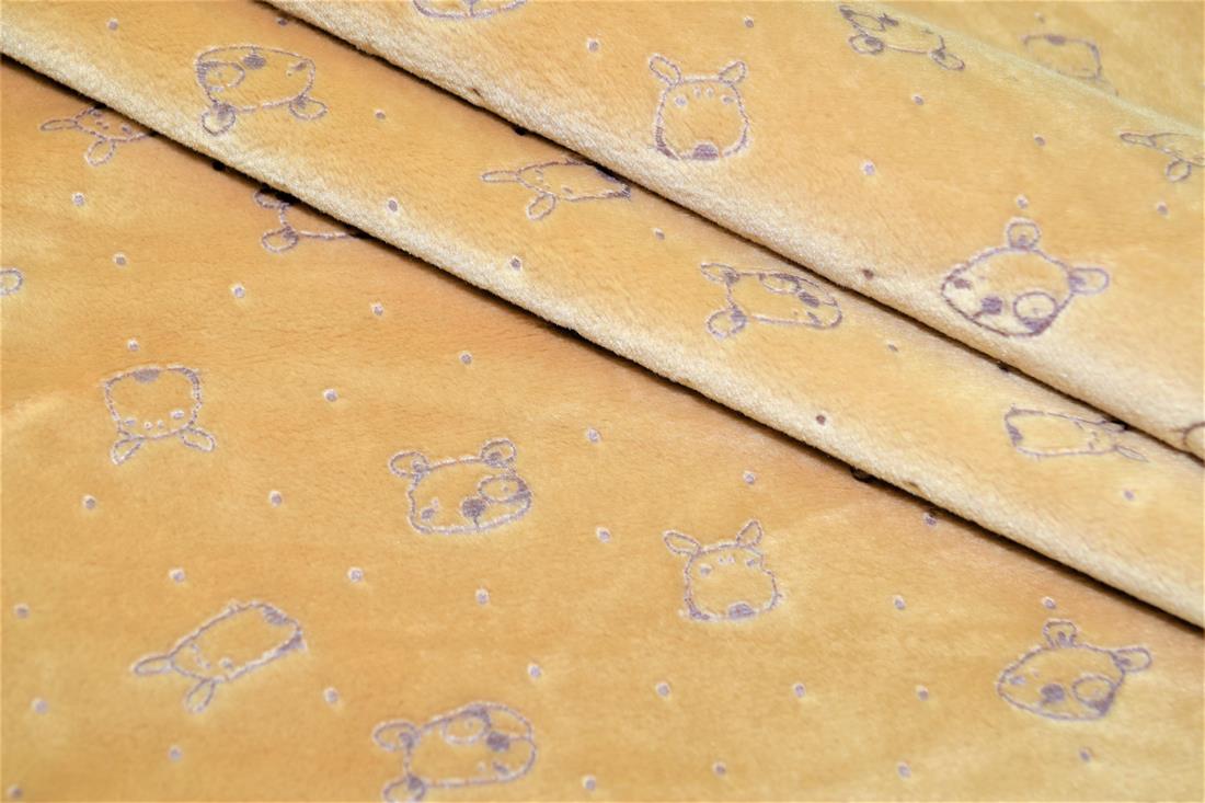 Bear/Mouse Embossed Nicky Fleece