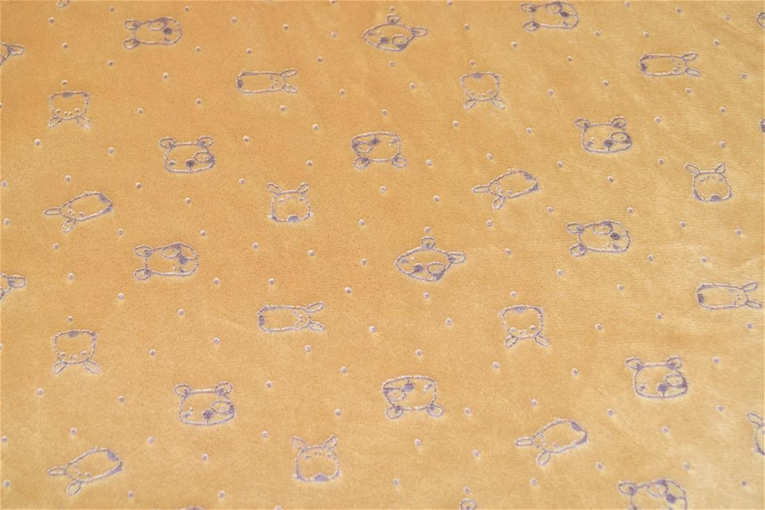 Bear/Mouse Embossed Nicky Fleece