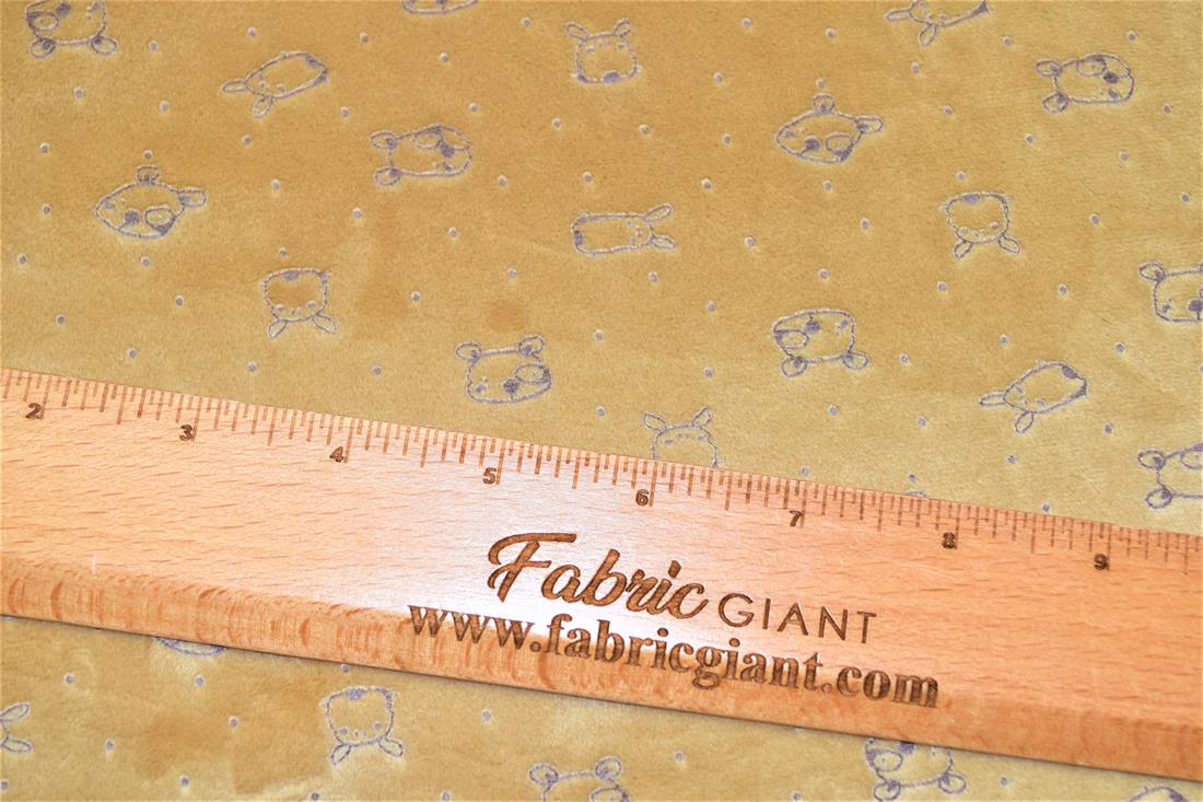Bear/Mouse Embossed Nicky Fleece