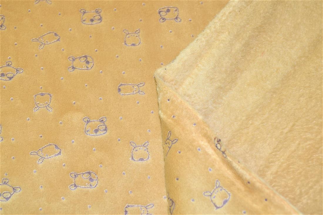 Bear/Mouse Embossed Nicky Fleece