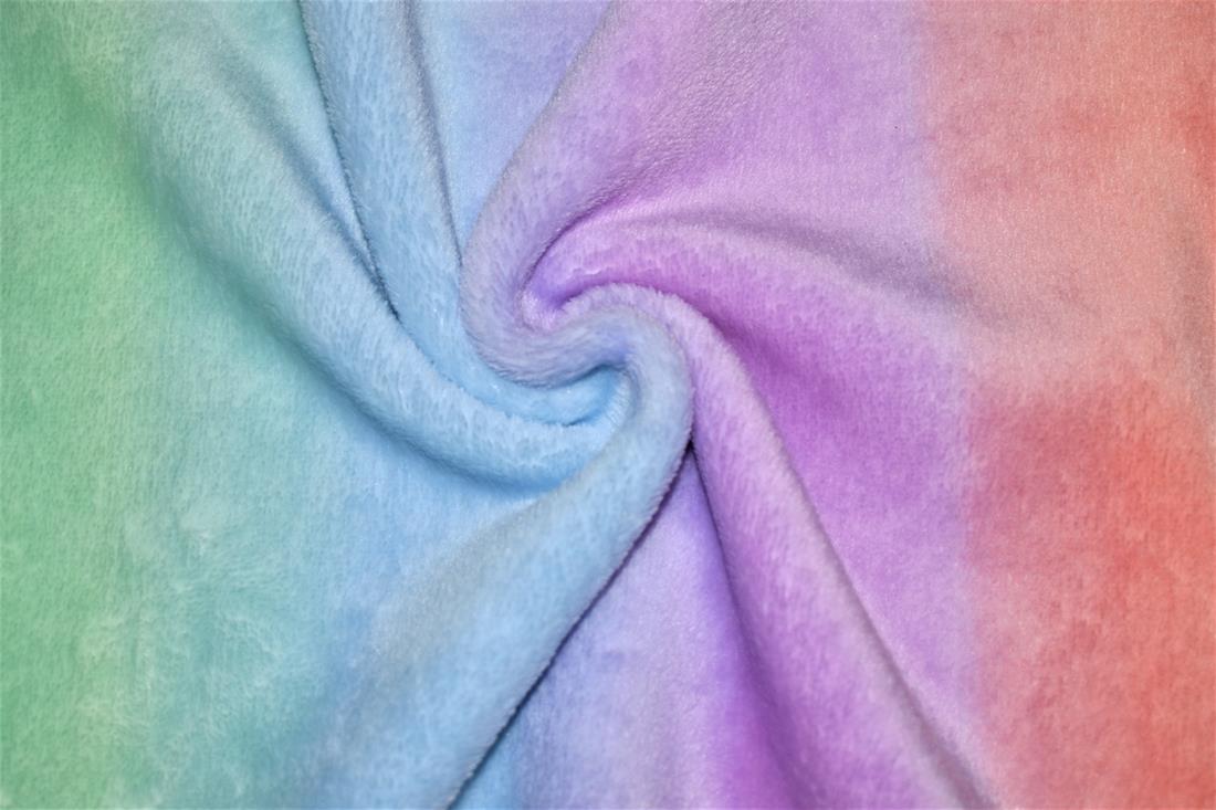 Pastel Rainbow Cuddle Fleece
