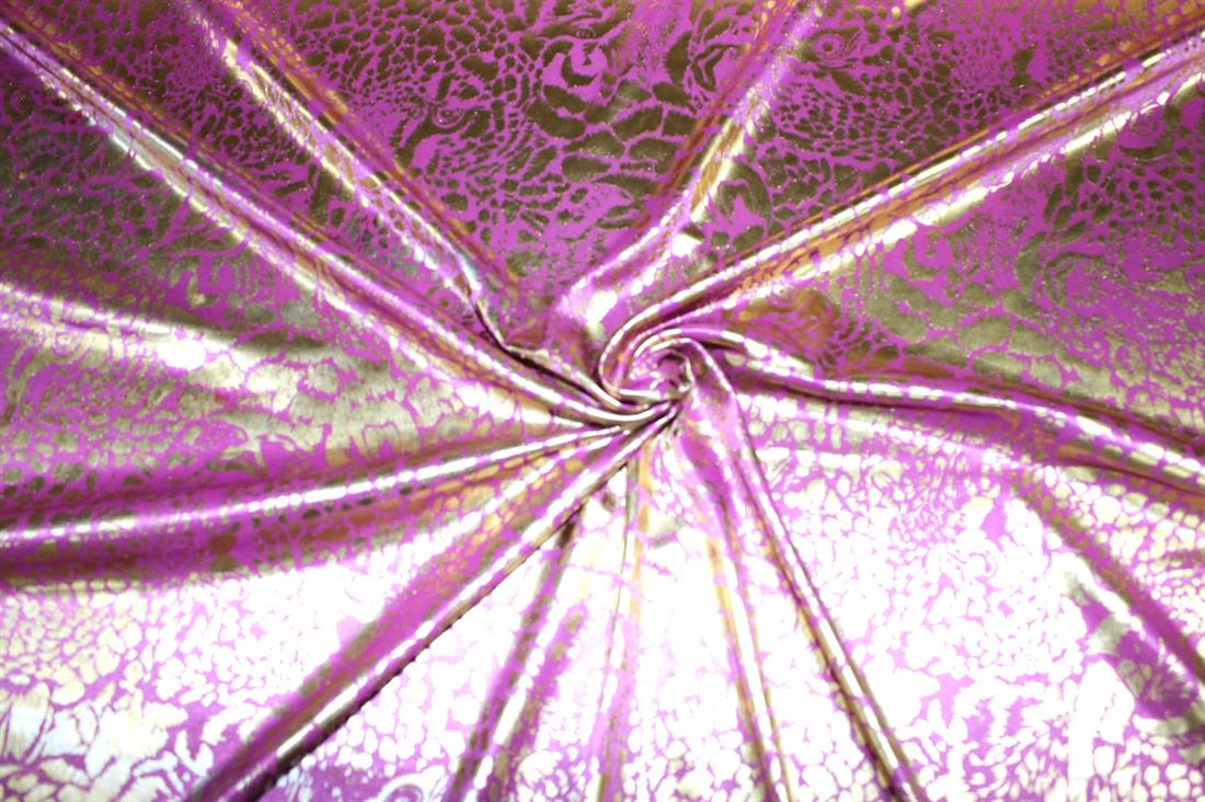 Magenta Printed a Soft and Lightweight Foil Fabric