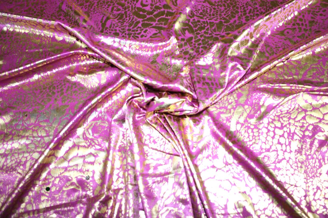 Magenta Printed a Soft and Lightweight Foil Fabric