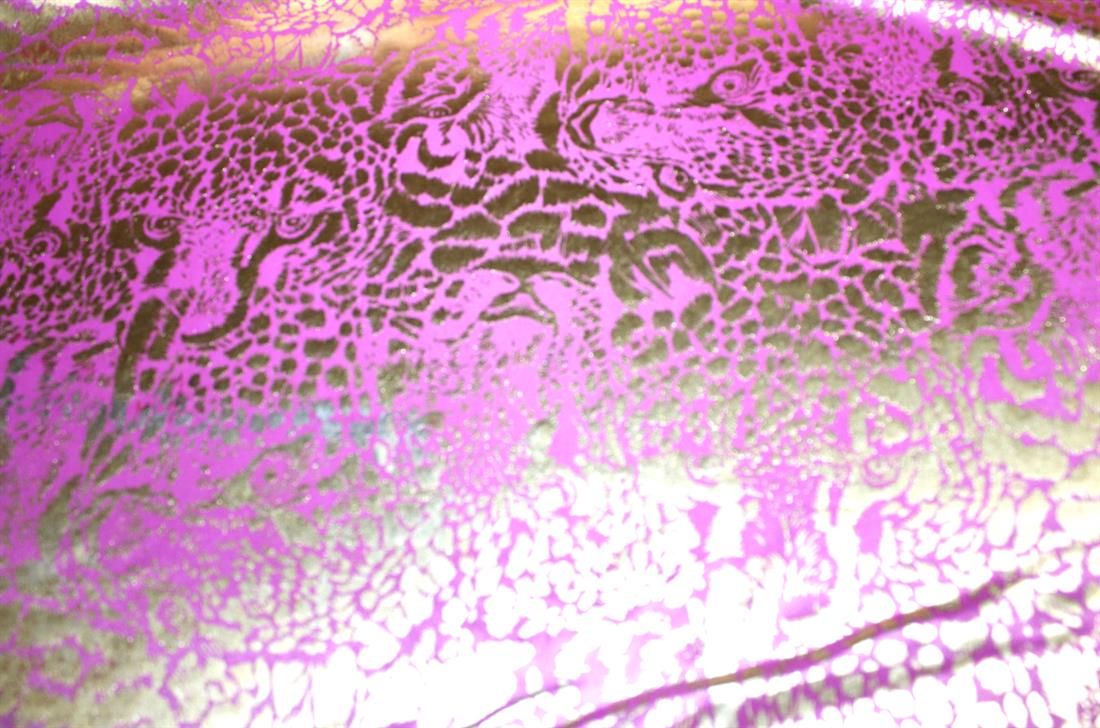 Magenta Printed a Soft and Lightweight Foil Fabric