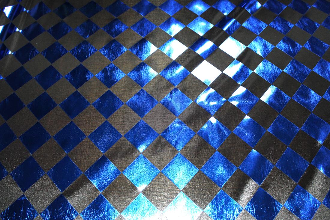 Black & Royal Printed a Soft and Lightweight Foil Fabric