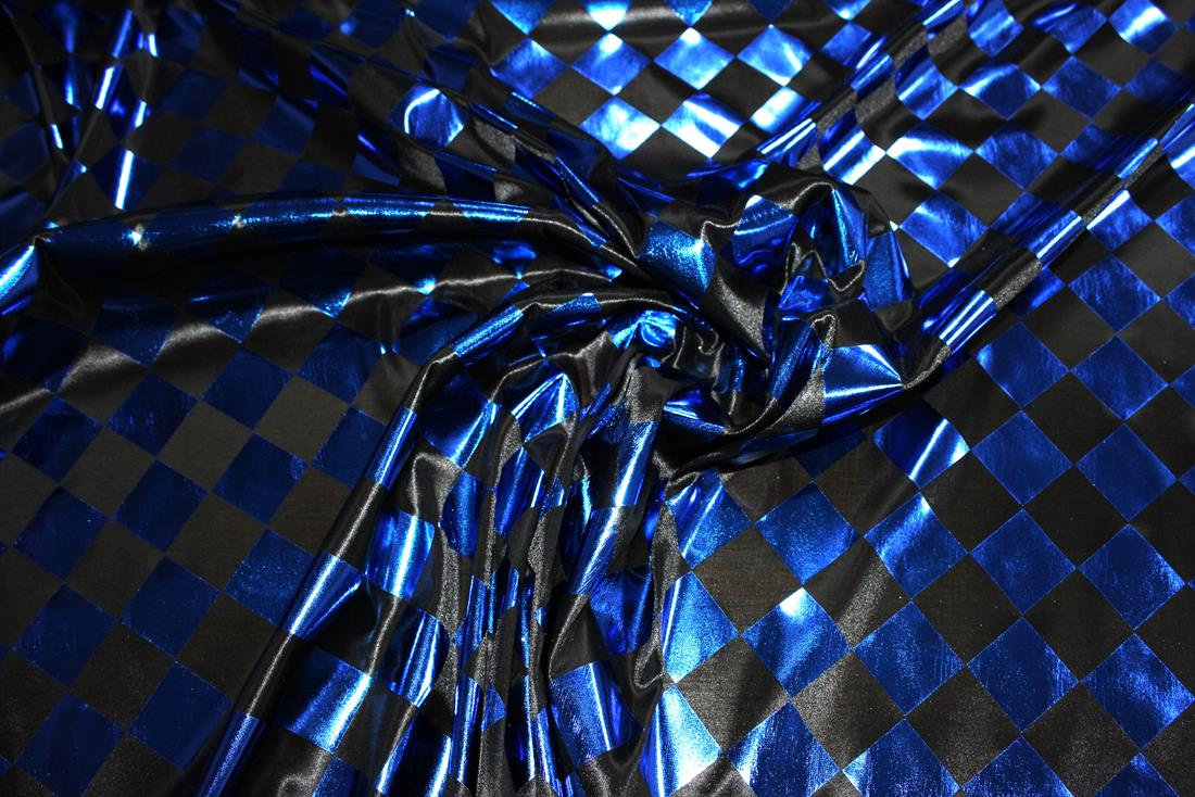 Black & Royal Printed a Soft and Lightweight Foil Fabric