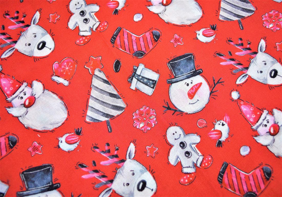Christmas 100% Cotton Fat Quarter Bundles 18" x 22"