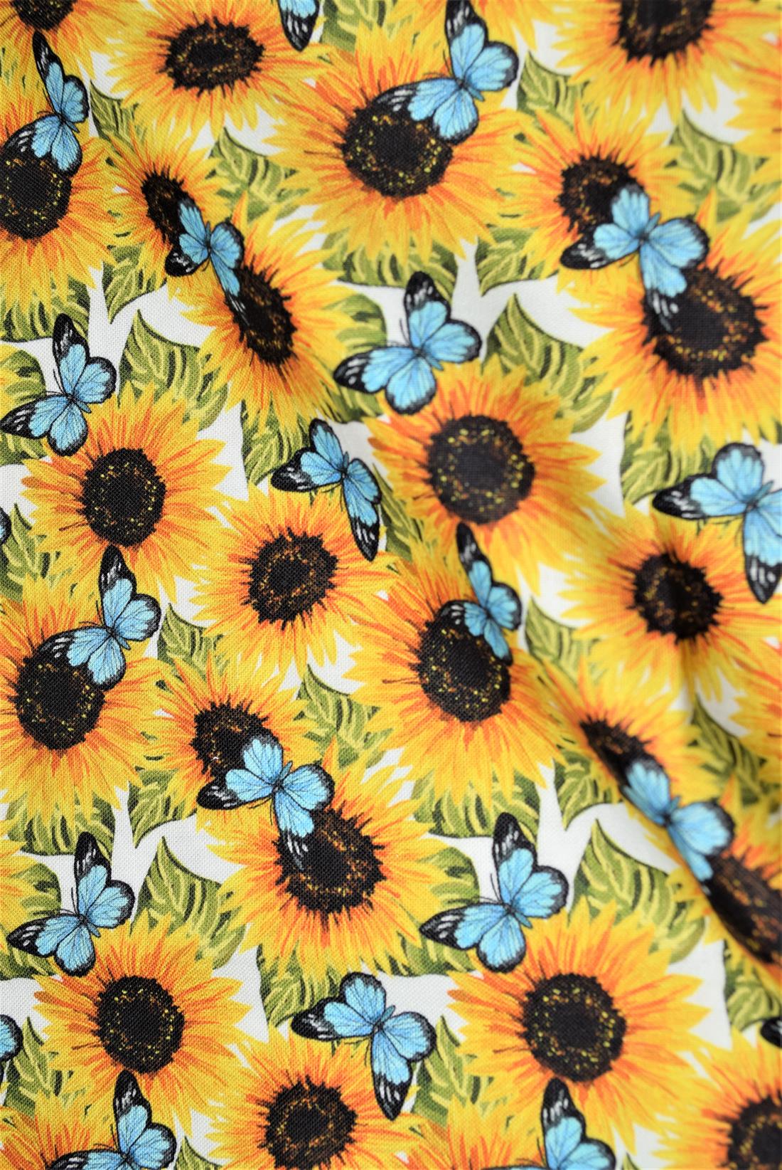 Fat Quarter Bundle Printed 100% Cotton Fabric, Butterfly Design