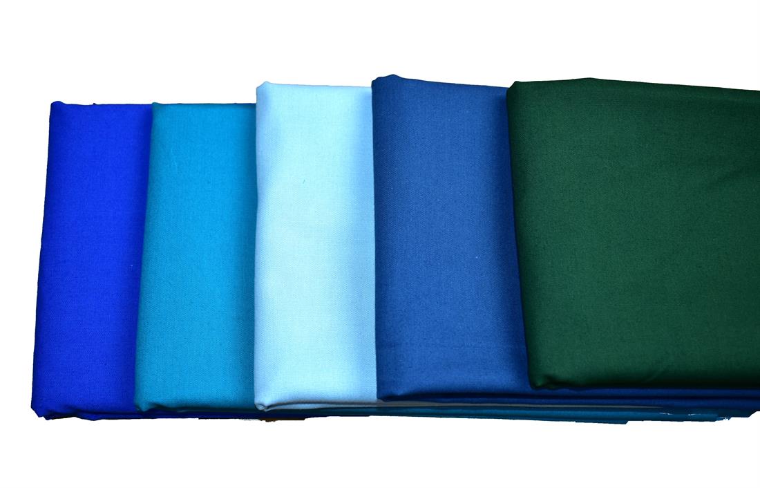 Col 1 Fat Quarter Bundle Plain 100% Cotton Fabric
