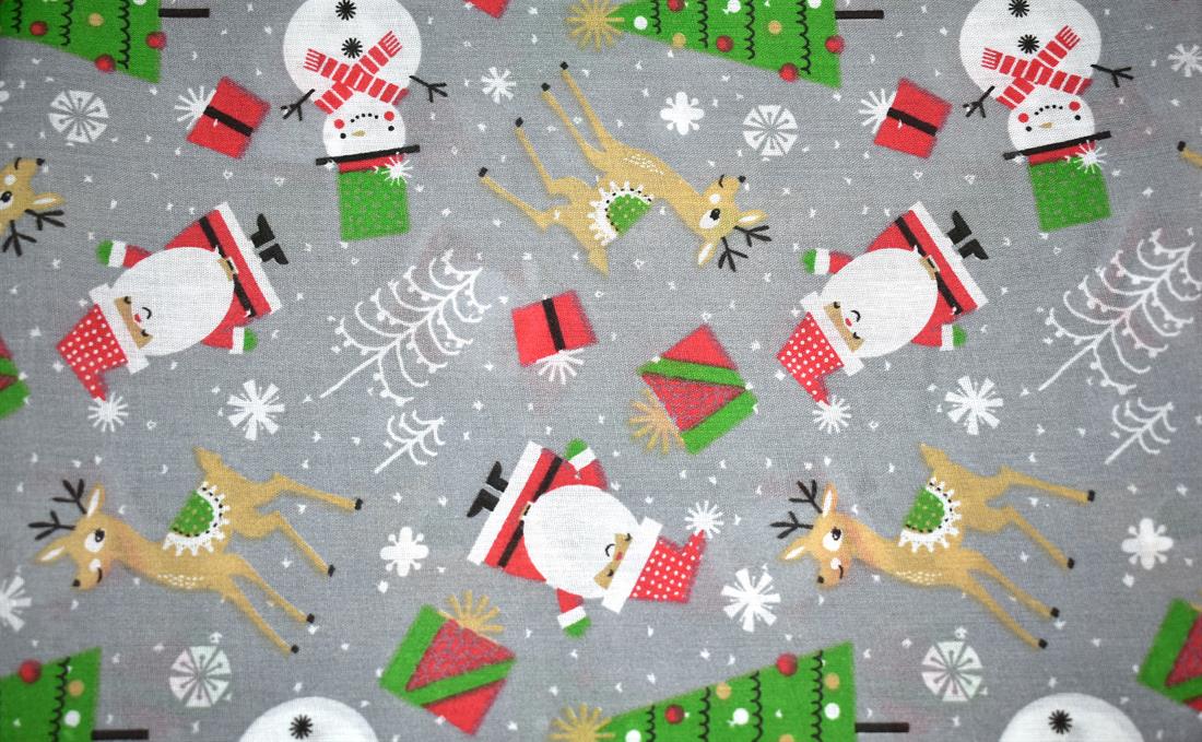 Christmas Fat Quarter Bundle Printed Polycotton Fabric