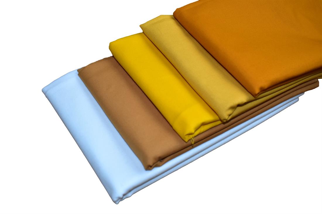 Col 1 Fat Quarter Bundle Plain 100% Cotton Fabric