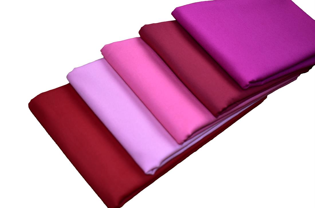 Col 1 Fat Quarter Bundle Plain 100% Cotton Fabric