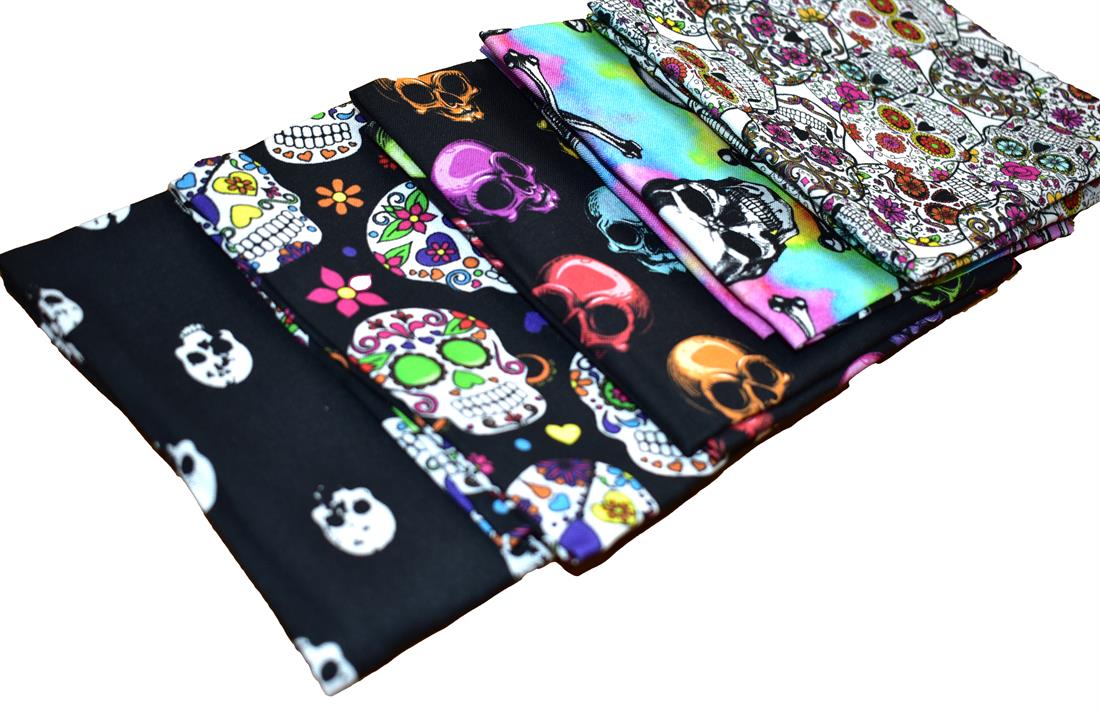 Col 1 Fat Quarter Bundle Halloween Printed 100% Cotton Fabric