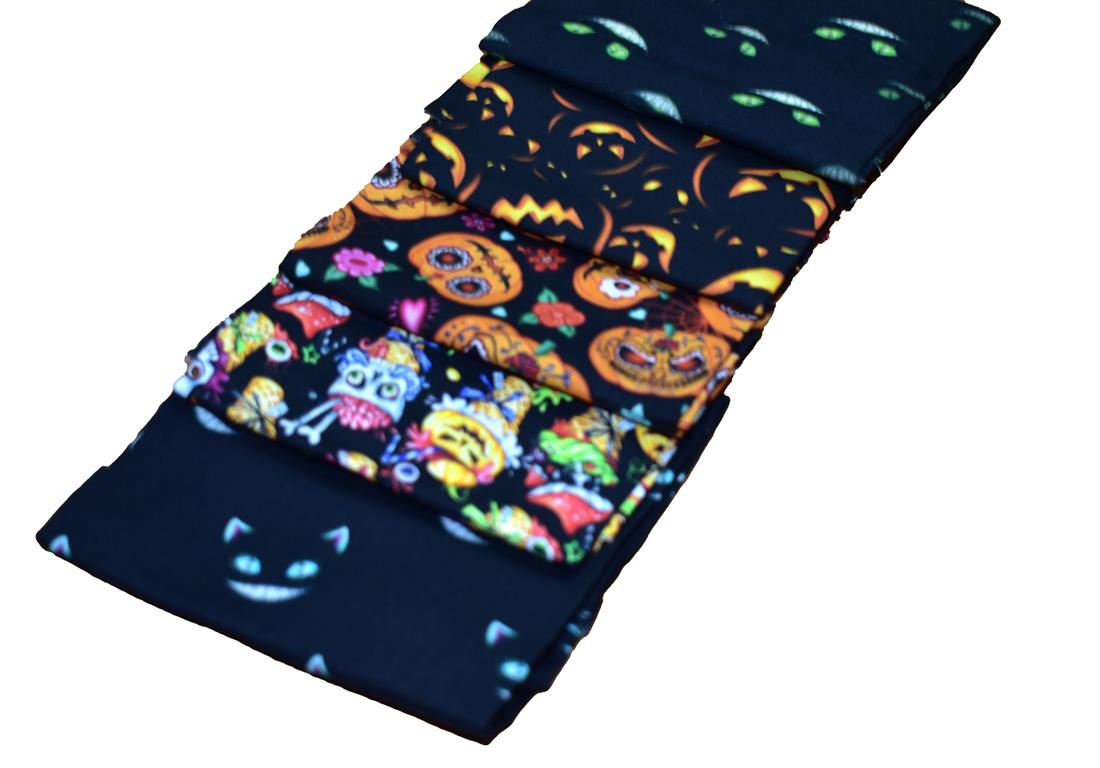 Halloween Fat Quarter Bundle Printed 100% Cotton Fabric