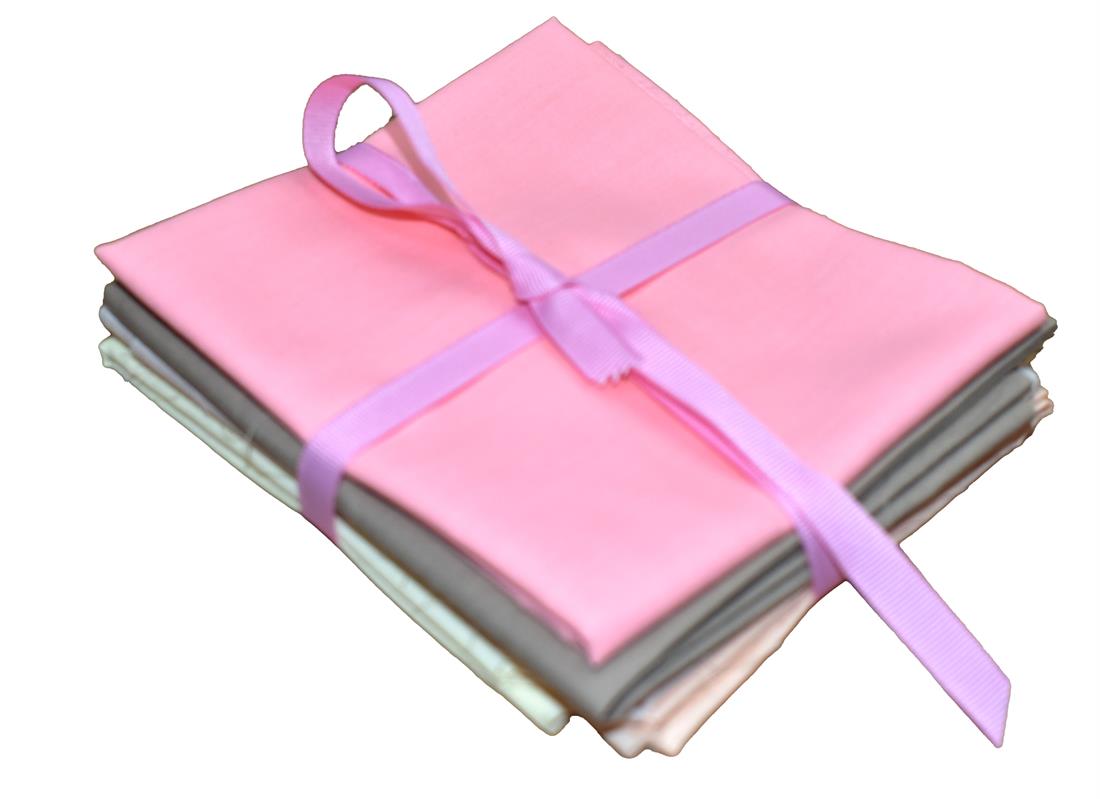 Polycotton Fat Quarter Bundle Lightweight Plain Fabric