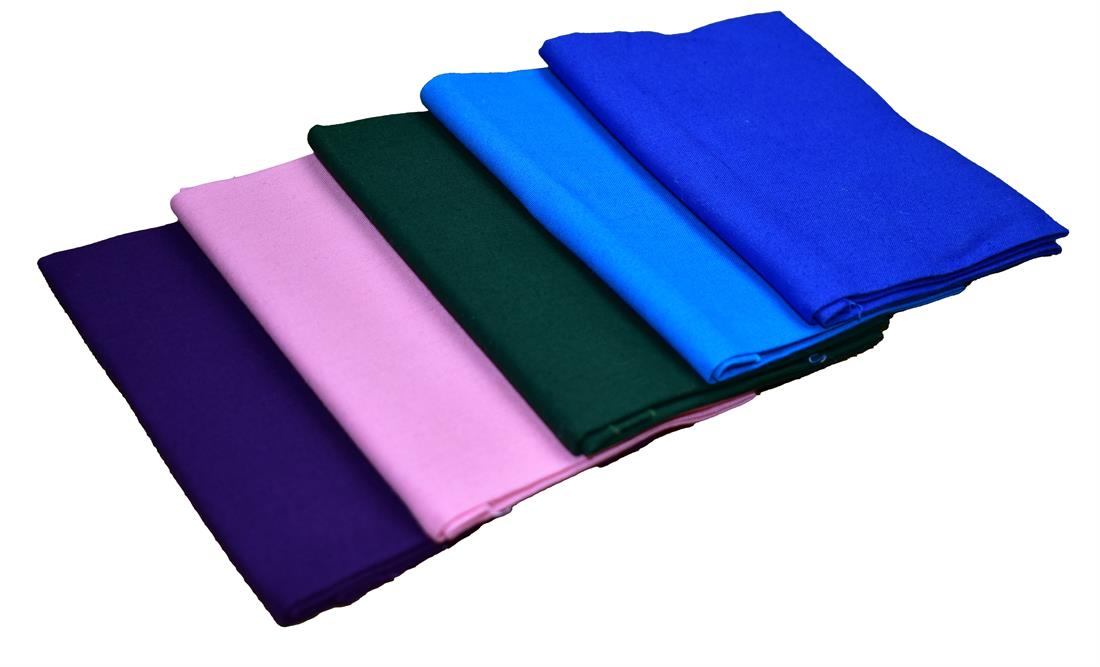 Mixed Coloured 100% Cotton Fat Quarter Bundle Plain 100% Fabric