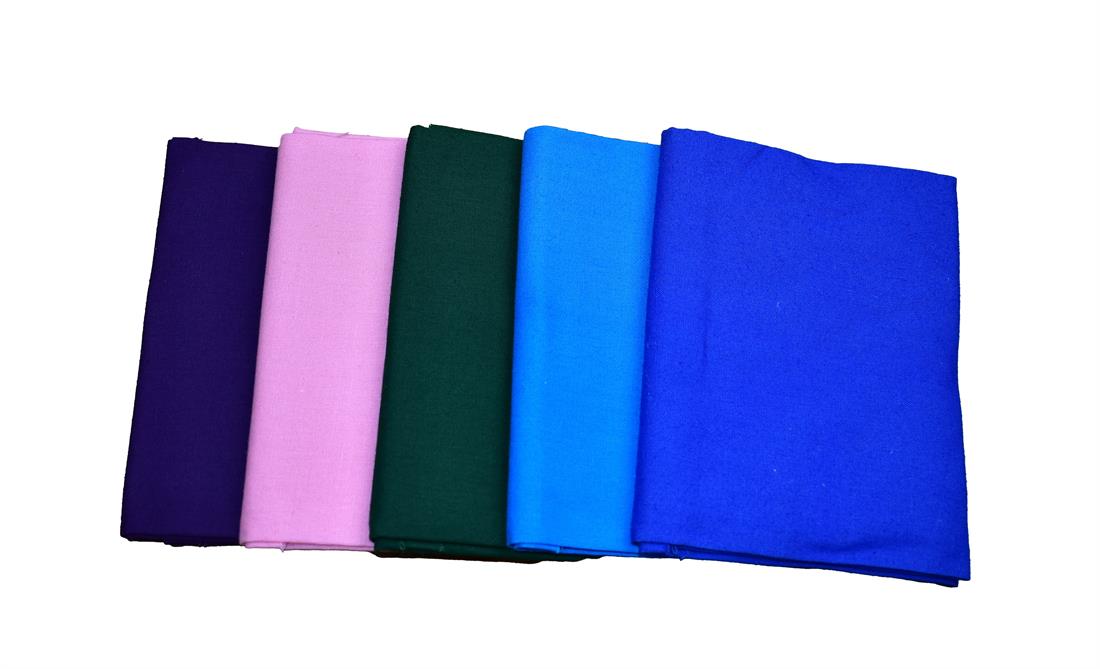 Mixed Coloured 100% Cotton Fat Quarter Bundle Plain 100% Fabric