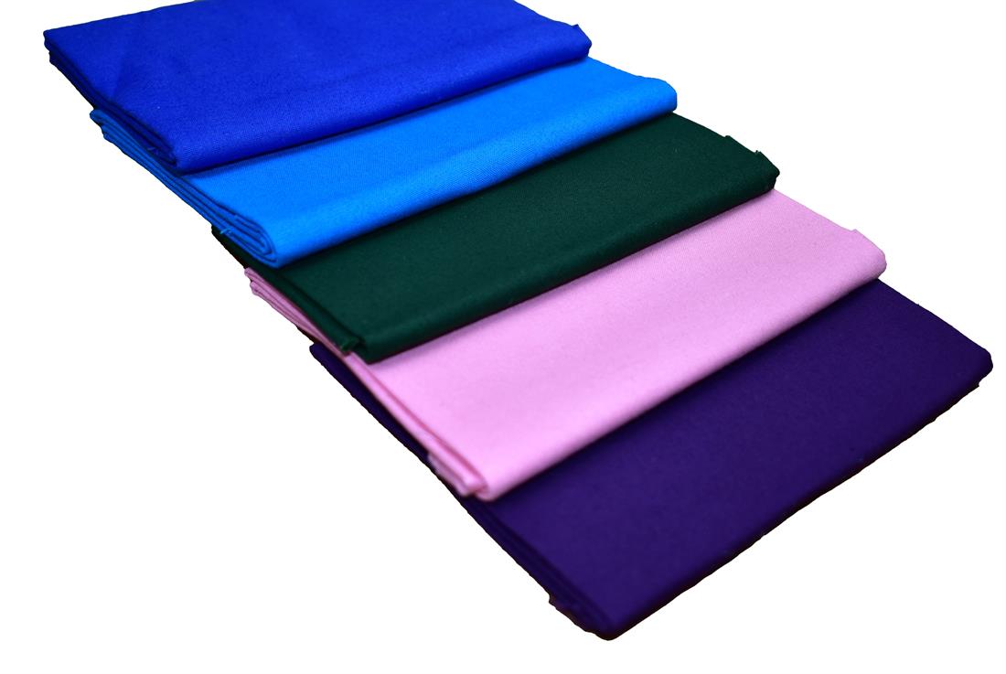 Mixed Coloured 100% Cotton Fat Quarter Bundle Plain 100% Fabric