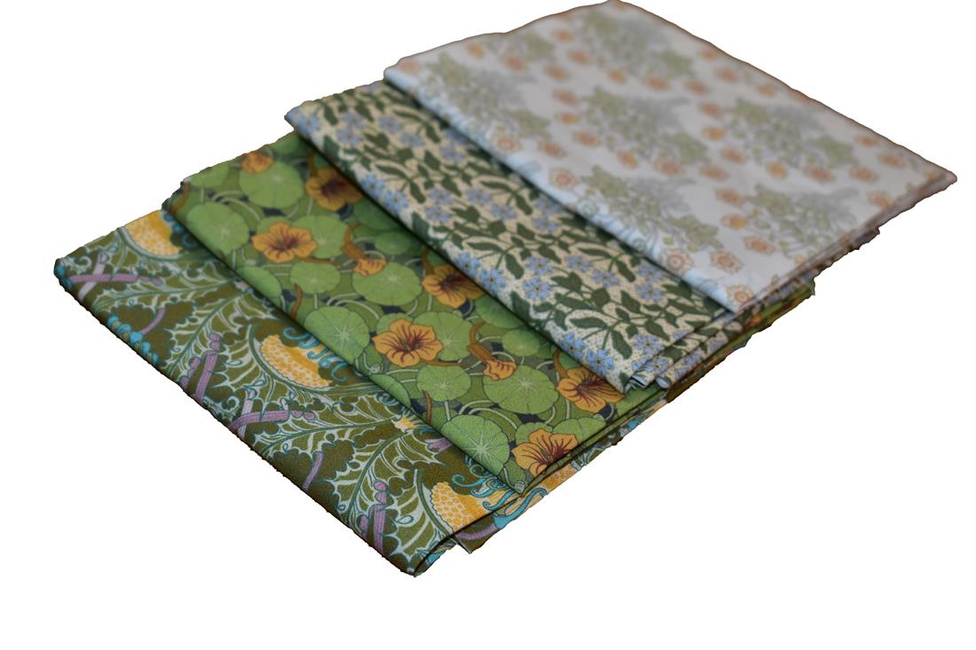 Mixed Coloured William Morris Fat Quarter Bundle