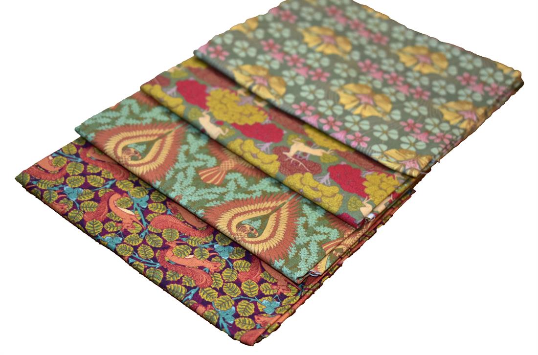 Mixed Coloured William Morris Fat Quarter Bundle