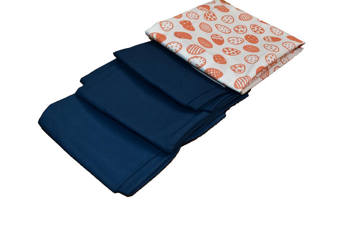 Mix Fabrics Fat Quarter Bundle Printed and Plain 100% Cotton Fabric