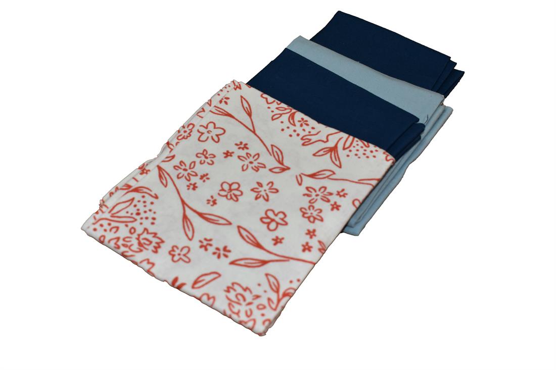 Mix Fabrics Fat Quarter Bundle Printed and Plain 100% Cotton Fabric