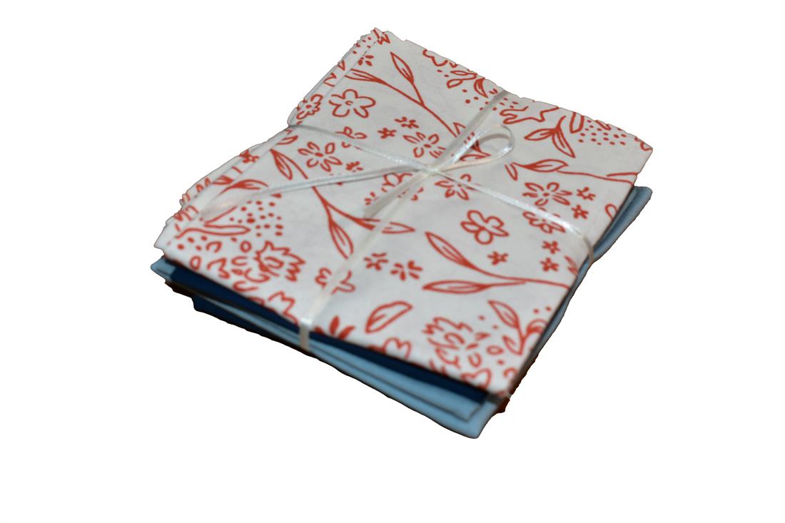 Mix Fabrics Fat Quarter Bundle Printed and Plain 100% Cotton Fabric
