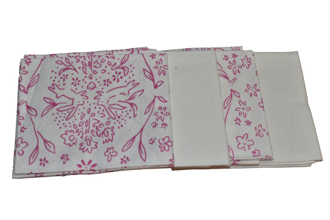 Mix Fabric Fat Quarter Bundle Printed and Plain 100% Cotton Fabric