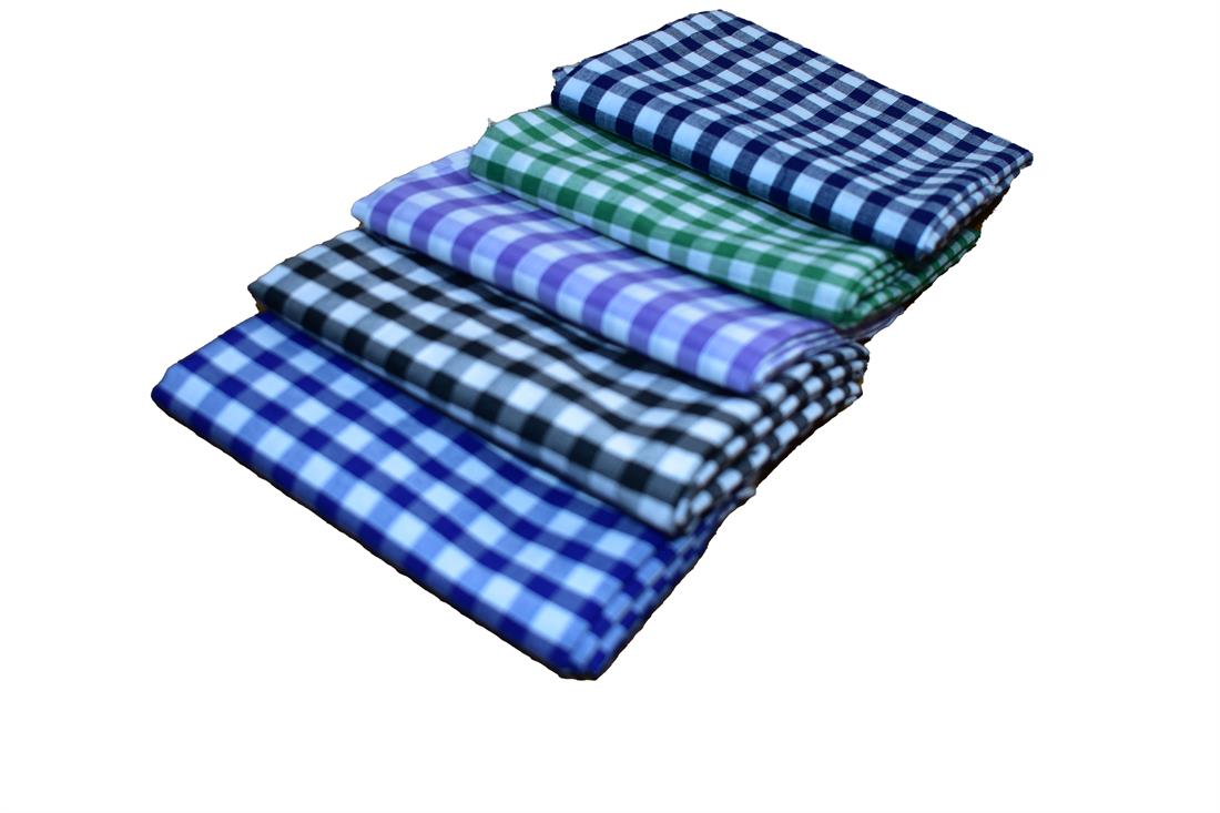 Polycotton Fat Quarter Bundle Gingham Printed Fabric