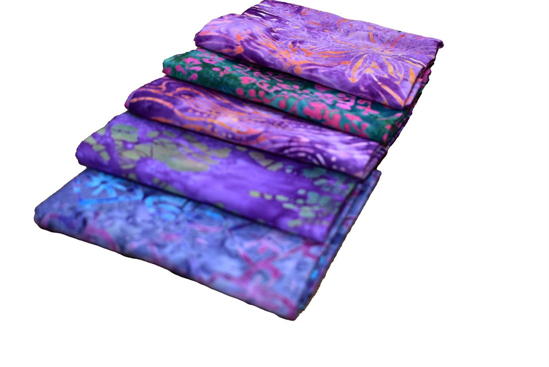Mixed Coloured Batik Fat Quarter Bundle