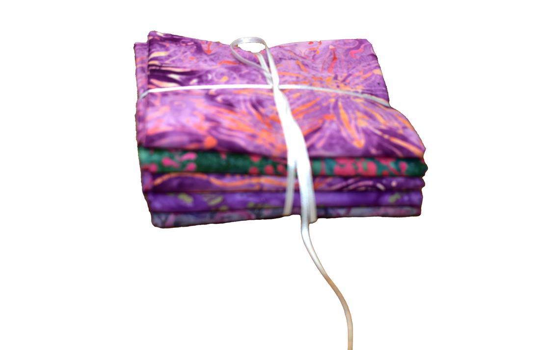 Mixed Coloured Batik Fat Quarter Bundle