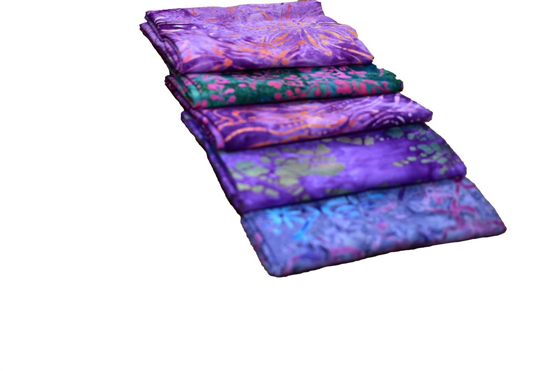 Mixed Coloured Batik Fat Quarter Bundle